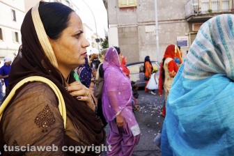 Il corteo dei sikh