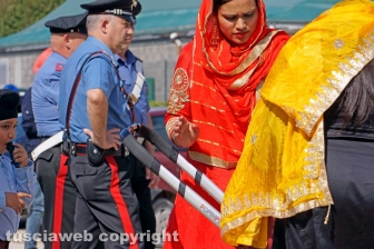 Il corteo dei sikh