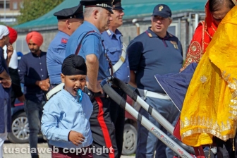 Il corteo dei sikh