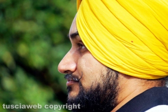 Il corteo dei sikh