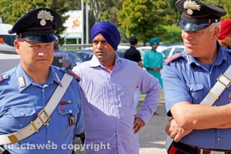 Il corteo dei sikh
