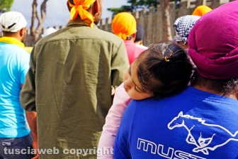Il corteo dei sikh