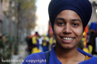 Il corteo dei sikh