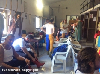 Il corteo storico si prepara per la processione