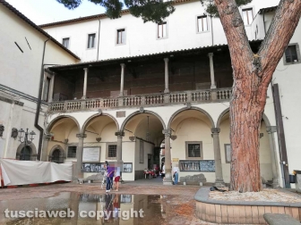 Il cortile di Palazzo Priori