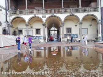 Il cortile di Palazzo Priori