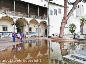 Il cortile di Palazzo Priori