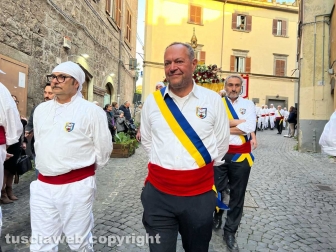 Viterbo - Dies Natalis - Il transito del sacro cuore di Santa Rosa - Il capofacchino Luigi Aspromonte