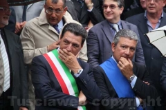 Il cuore di santa Rosa sotto la pioggia