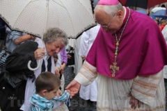 Il cuore di santa Rosa sotto la pioggia