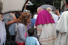Il cuore di santa Rosa sotto la pioggia