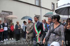 Il cuore di santa Rosa sotto la pioggia