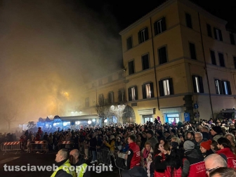 Bagnaia - Il focarone di S. Antonio