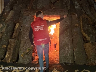 Bagnaia - Il focarone di S. Antonio