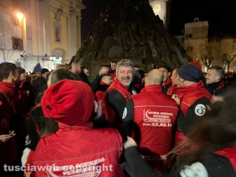 Bagnaia - Il focarone di S. Antonio
