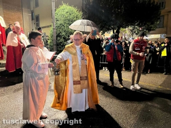 Bagnaia - Il focarone di S. Antonio
