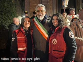 Bagnaia - Il focarone di S. Antonio - Giorgia Seratini, Alfonso Antoniozzi e Jessica Di Marzio