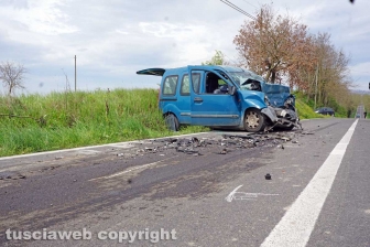 Il frontale su strada Ombrone
