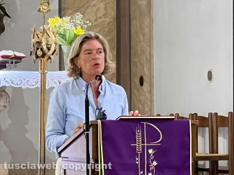 Viterbo - Il funerale di Alessio Paternesi - La figlia Monica Paternesi