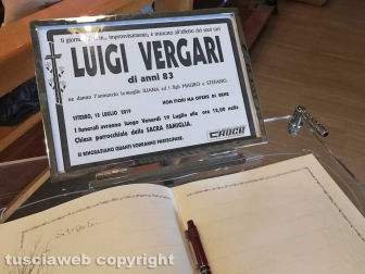Il funerale di Luigi Vergari