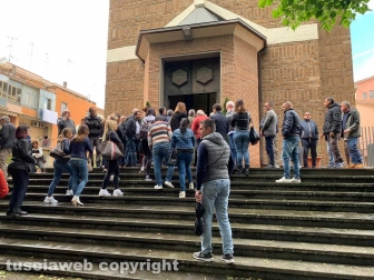 Viterbo - Il funerale di Marco Foglietta