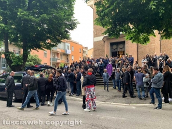 Viterbo - Il funerale di Marco Foglietta