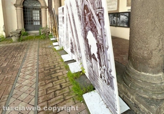 Viterbo - Il giardino di palazzo dei Priori nell'abbandono