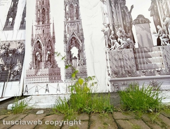 Viterbo - Il giardino di palazzo dei Priori nell'abbandono