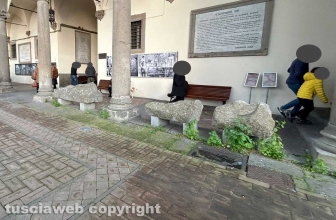 Viterbo - Il giardino di palazzo dei Priori nell'abbandono