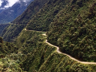 Pampa boliviana Quella con il fiume Death road - Bolivia