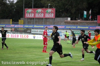 Sport - Calcio - La Viterbese vince la Coppa Italia - Il gol della vittoria