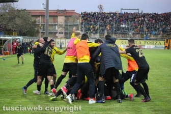 Sport - Calcio - La Viterbese vince la Coppa Italia - Il gol della vittoria