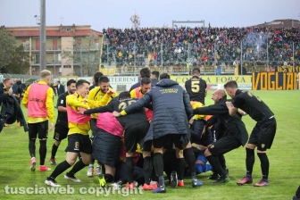 Sport - Calcio - La Viterbese vince la Coppa Italia - Il gol della vittoria