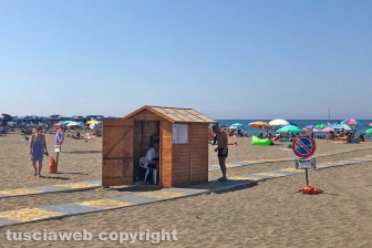 Tarquinia - Il lido a Ferragosto