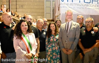 Trasporto di Eterna, la minimacchina di Santa Rosa del centro storico - Il ministro della Cultura Alessandro Giuli