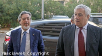 Antonio Tajani nella sede di Tusciaweb