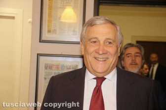 Antonio Tajani nella sede di Tusciaweb