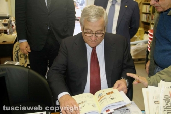 Antonio Tajani nella sede della Galeotti Editore