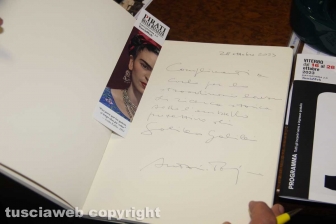 Antonio Tajani nella sede della Galeotti Editore