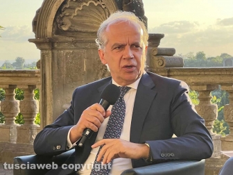 Il ministro dell’Interno Matteo Piantedosi a Viterbo