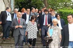 Il ministro Dario Franceschini a Villa Lante