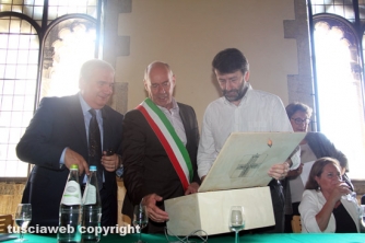 Il ministro Franceschini alla sala dei Cavalli alati