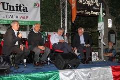 Il ministro Gaetano Quagliariello alla festa dell'Unità