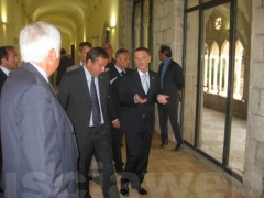 Il ministro Profumo in visita all\'università della Tuscia
