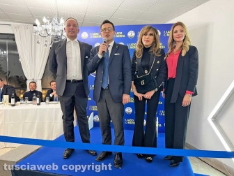 Il ministro Salvini alla cena della Lega