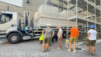 Il montaggio di Dies Natalis a San Sisto