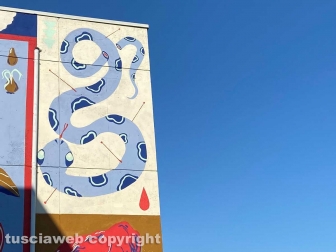 Il murale dell'istituto Farnese-Canonica