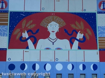 Il murale dell'istituto Farnese-Canonica