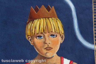 Il murales a Sant'Angelo di Roccalvecce