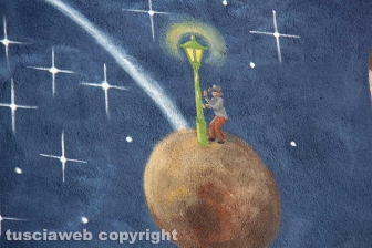 Il murales a Sant'Angelo di Roccalvecce